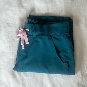 Figs caribbean blue Zamora jogger scrub pants